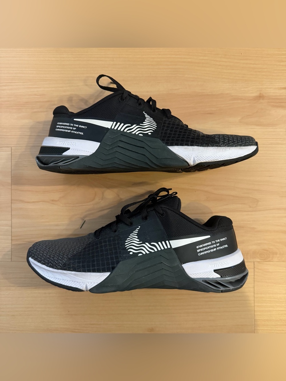Nike Men’s Black and White Metcons